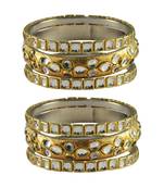 Golden Stone Brass Bangle