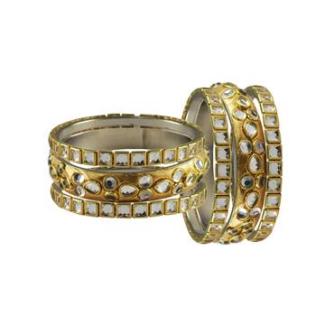 Golden Stone Brass Bangle 2