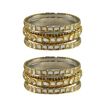 Golden Stone Brass Bangle 1