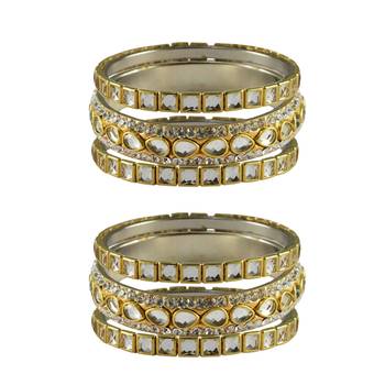 Golden Stone Brass Bangle 1