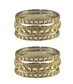 Golden Stone Brass Bangle