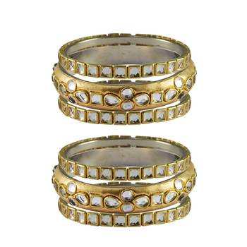 Golden Stone Brass Bangle 1