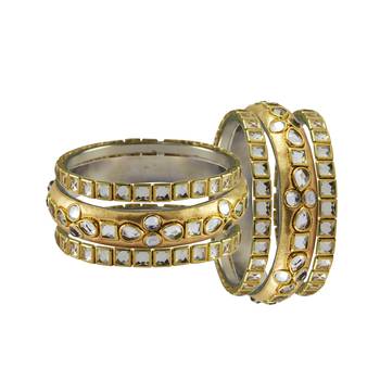 Golden Stone Brass Bangle 2