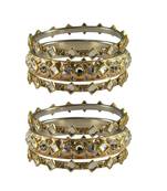 Golden Stone Brass Bangle