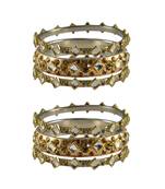 Golden Stone Brass Bangle