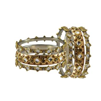 Golden Stone Brass Bangle 2