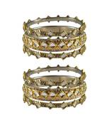 Golden Stone Brass Bangle