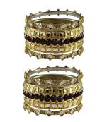 Golden Stone Brass Bangle