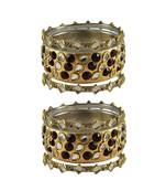 Golden Stone Brass Bangle