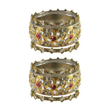 Golden Stone Brass Bangle 1