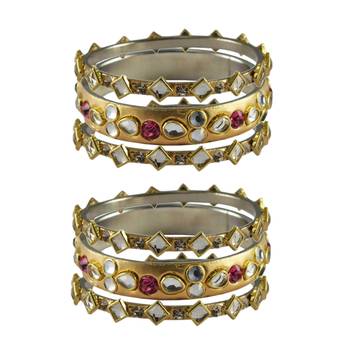 Golden Stone Brass Bangle 1