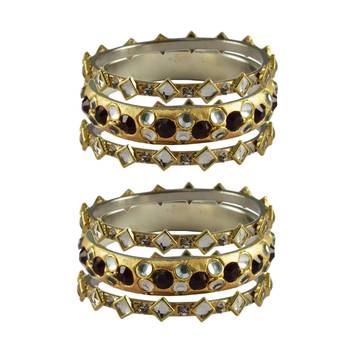 Golden Stone Brass Bangle 1