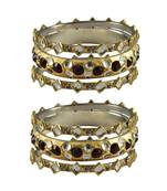 Golden Stone Brass Bangle