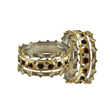 Golden Stone Brass Bangle 2