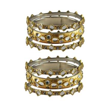 Golden Stone Brass Bangle 1