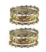 Golden Stone Brass Bangle