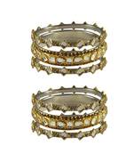 Golden Stone Brass Bangle