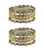 Golden Stone Brass Bangle