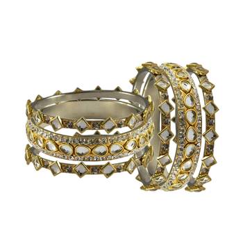 Golden Stone Brass Bangle 2