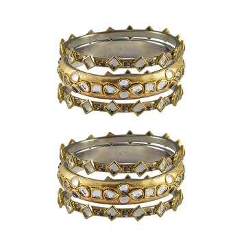 Golden Stone Brass Bangle 1