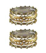 Golden Stone Brass Bangle