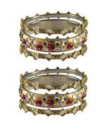 Golden Stone Brass Bangle