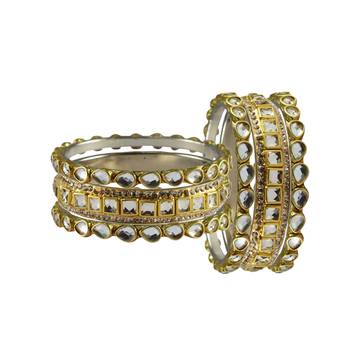 Golden Stone Brass Bangle 2