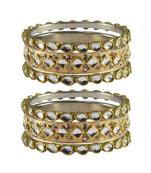 Golden Stone Brass Bangle