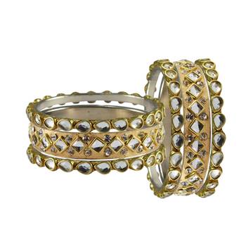 Golden Stone Brass Bangle 2