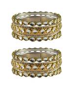 Golden Stone Brass Bangle