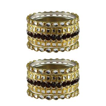 Golden Stone Brass Bangle 1