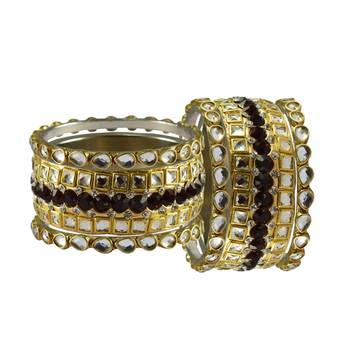 Golden Stone Brass Bangle 2
