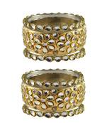 Golden Stone Brass Bangle