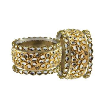 Golden Stone Brass Bangle 2