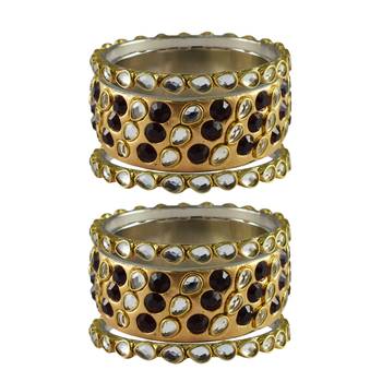Golden Stone Brass Bangle 1