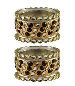 Golden Stone Brass Bangle