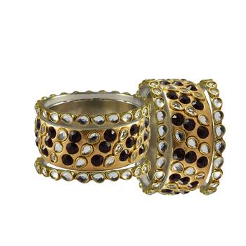 Golden Stone Brass Bangle 2