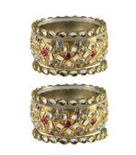 Golden Stone Brass Bangle