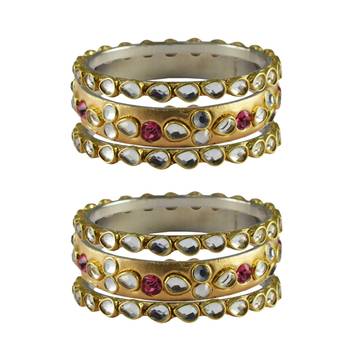 Golden Stone Brass Bangle 1