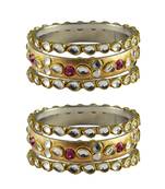 Golden Stone Brass Bangle