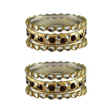 Golden Stone Brass Bangle 1