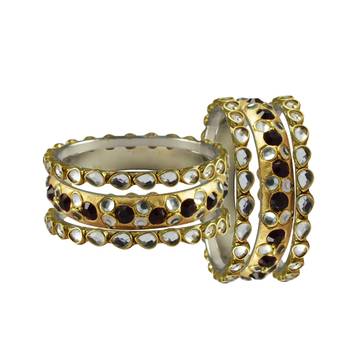 Golden Stone Brass Bangle 2