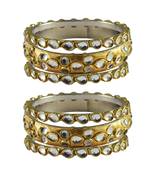 Golden Stone Brass Bangle