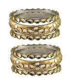 Golden Stone Brass Bangle