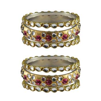 Golden Stone Brass Bangle 1
