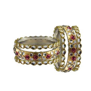 Golden Stone Brass Bangle 2