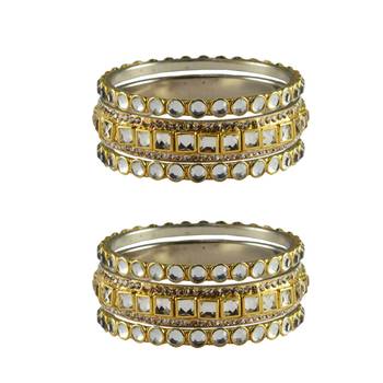 Golden Stone Brass Bangle 1