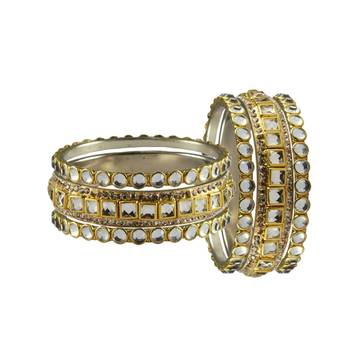Golden Stone Brass Bangle 2
