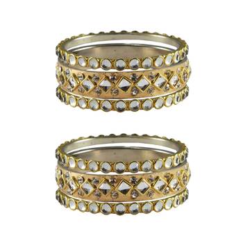 Golden Stone Brass Bangle 1