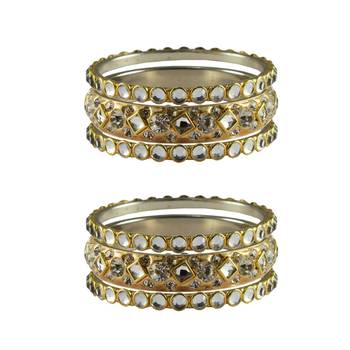 Golden Stone Brass Bangle 1